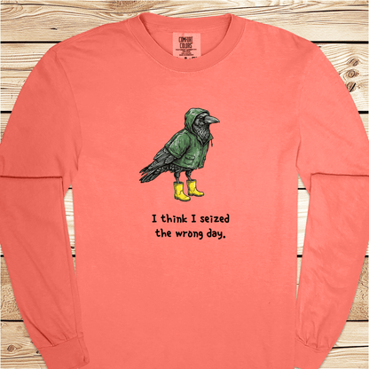 Bird Seized The Wrong Day Long Sleeve Tshirt - Ramblin Road