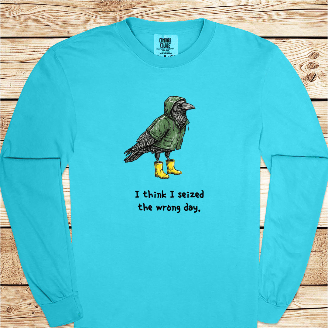 Bird Seized The Wrong Day Long Sleeve Tshirt - Ramblin Road