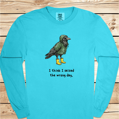 Bird Seized The Wrong Day Long Sleeve Tshirt - Ramblin Road