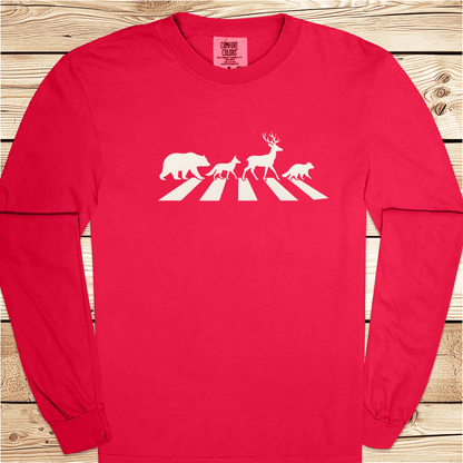 Abbey Road In The Forest Long Sleeve Tshirt - Ramblin Road