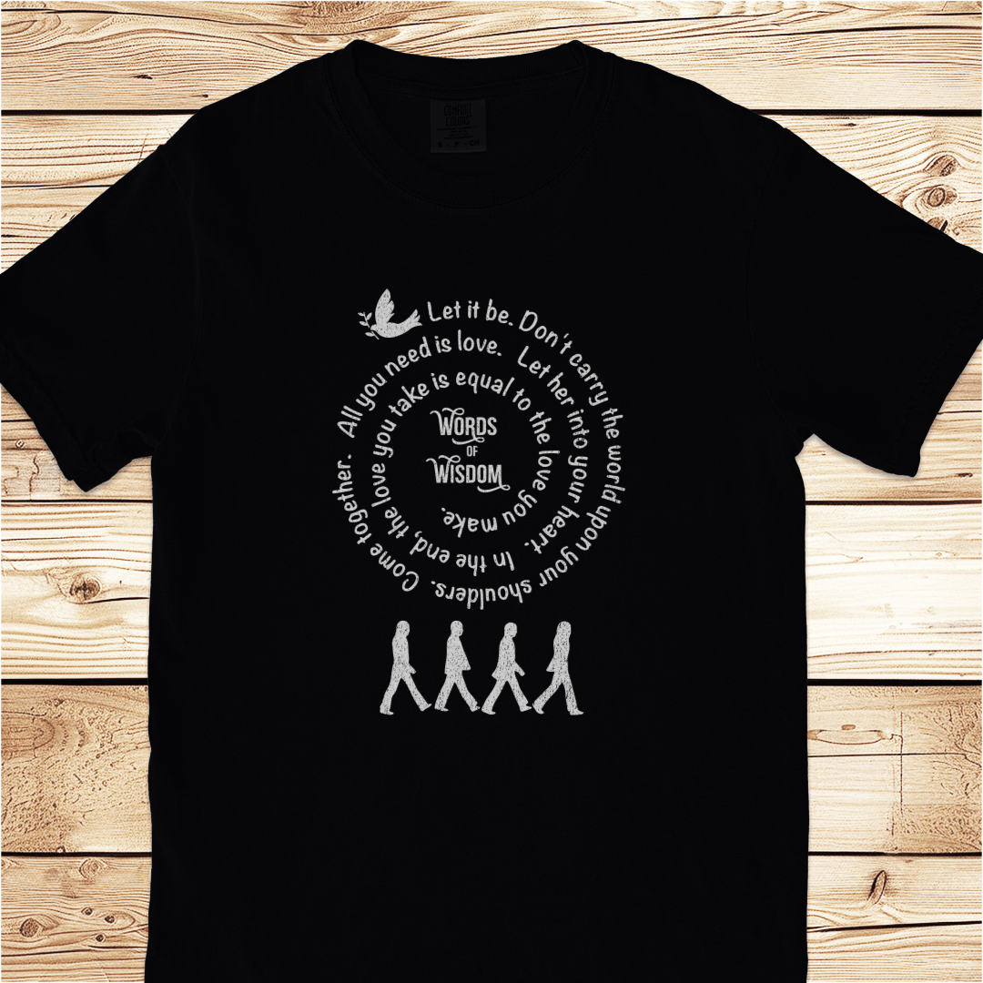 Beatles Words of Wisdom Relaxed Fit Tee - Ramblin Road