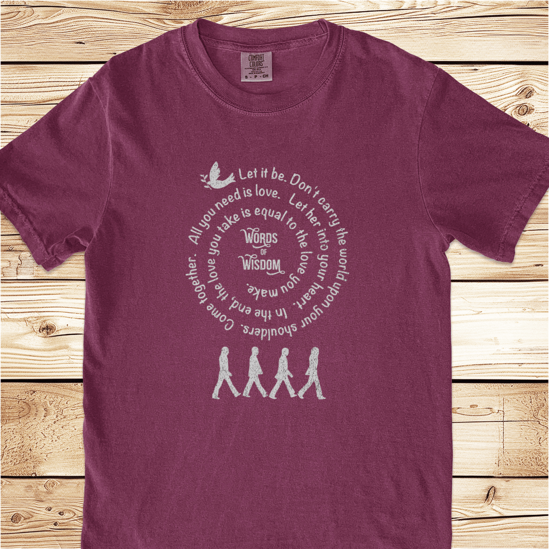 Beatles Words of Wisdom Relaxed Fit Tee - Ramblin Road