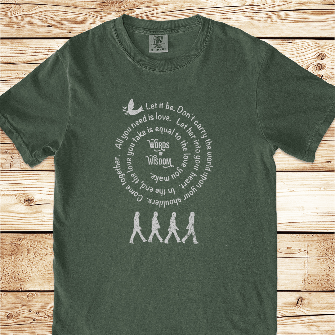 Beatles Words of Wisdom Relaxed Fit Tee - Ramblin Road