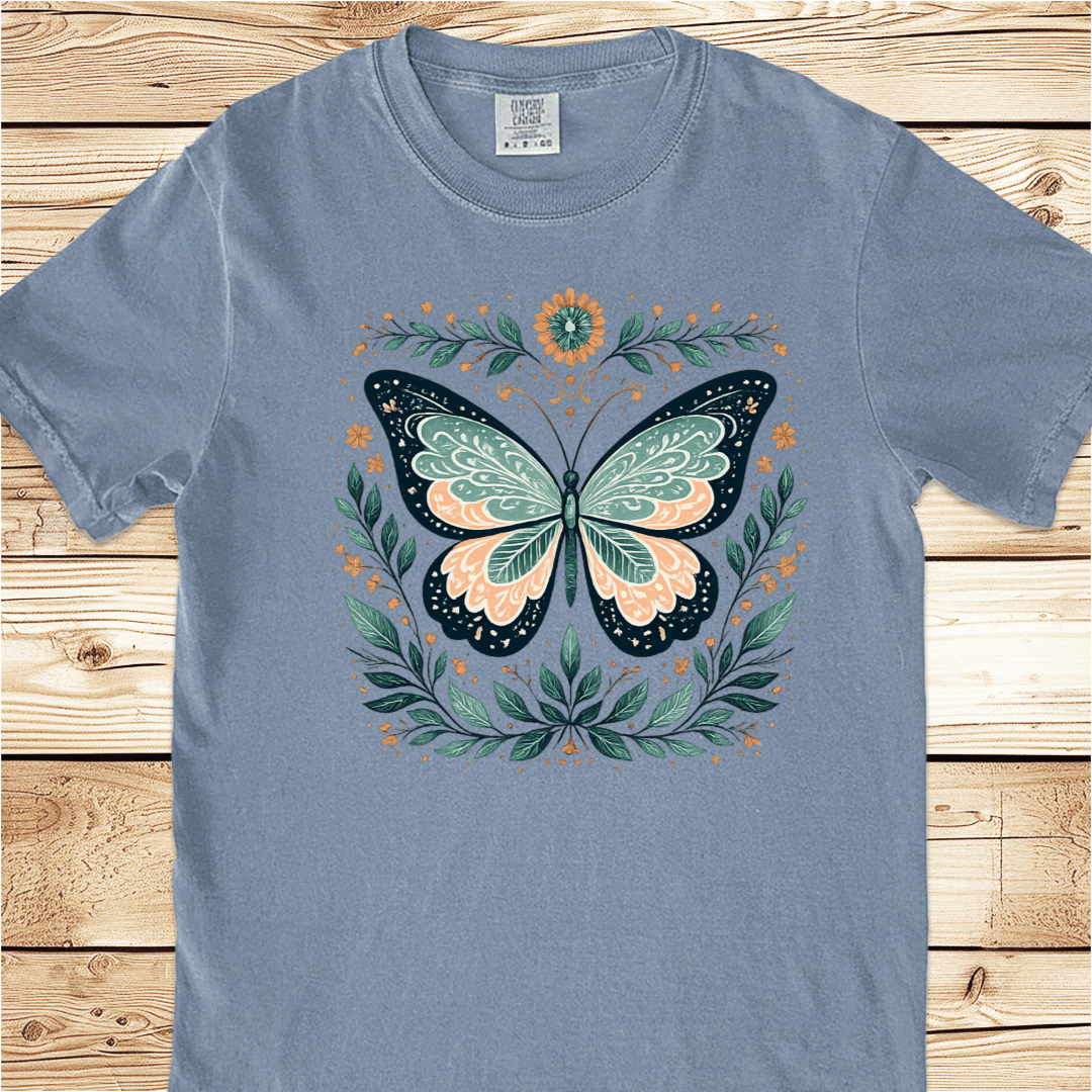 Butterfly in Full Bloom Relaxed Fit Tee - Ramblin Road