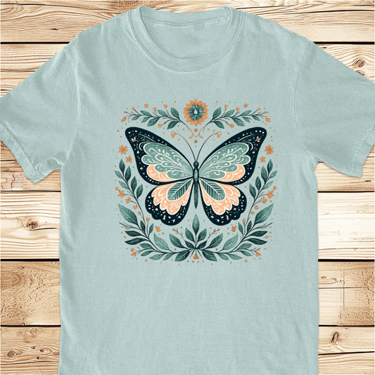 Butterfly in Full Bloom Relaxed Fit Tee - Ramblin Road