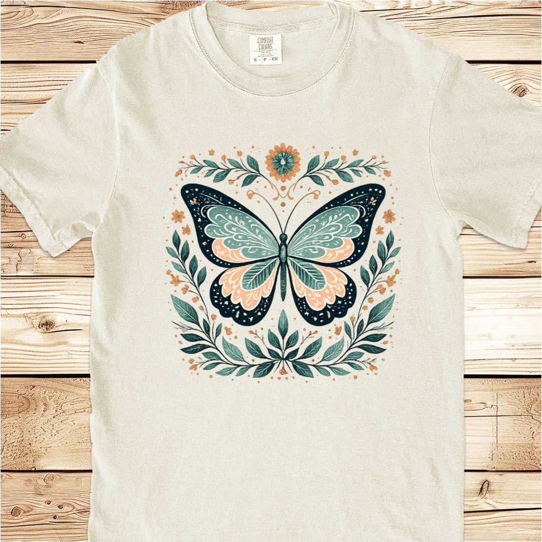 Butterfly in Full Bloom Relaxed Fit Tee - Ramblin Road