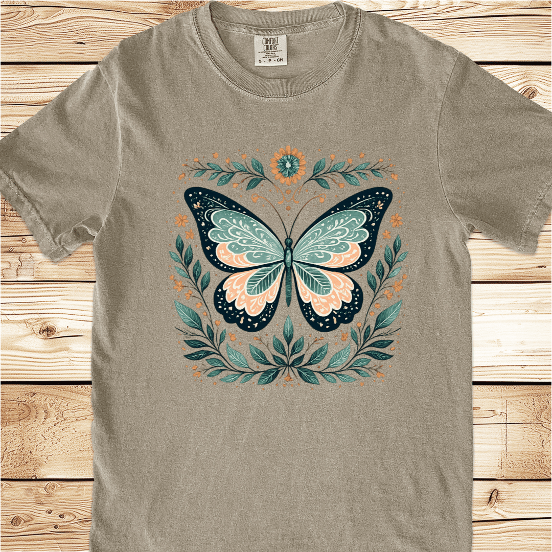Butterfly in Full Bloom Relaxed Fit Tee - Ramblin Road