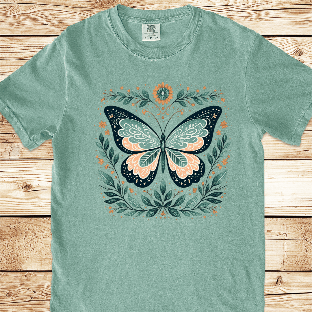Butterfly in Full Bloom Relaxed Fit Tee - Ramblin Road