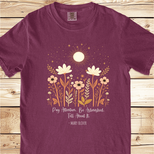 Instructions For A Life Mary Oliver Relaxed Fit Tee - Ramblin Road