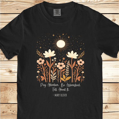 Instructions For A Life Mary Oliver Relaxed Fit Tee - Ramblin Road