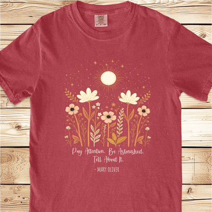 Instructions For A Life Mary Oliver Relaxed Fit Tee - Ramblin Road