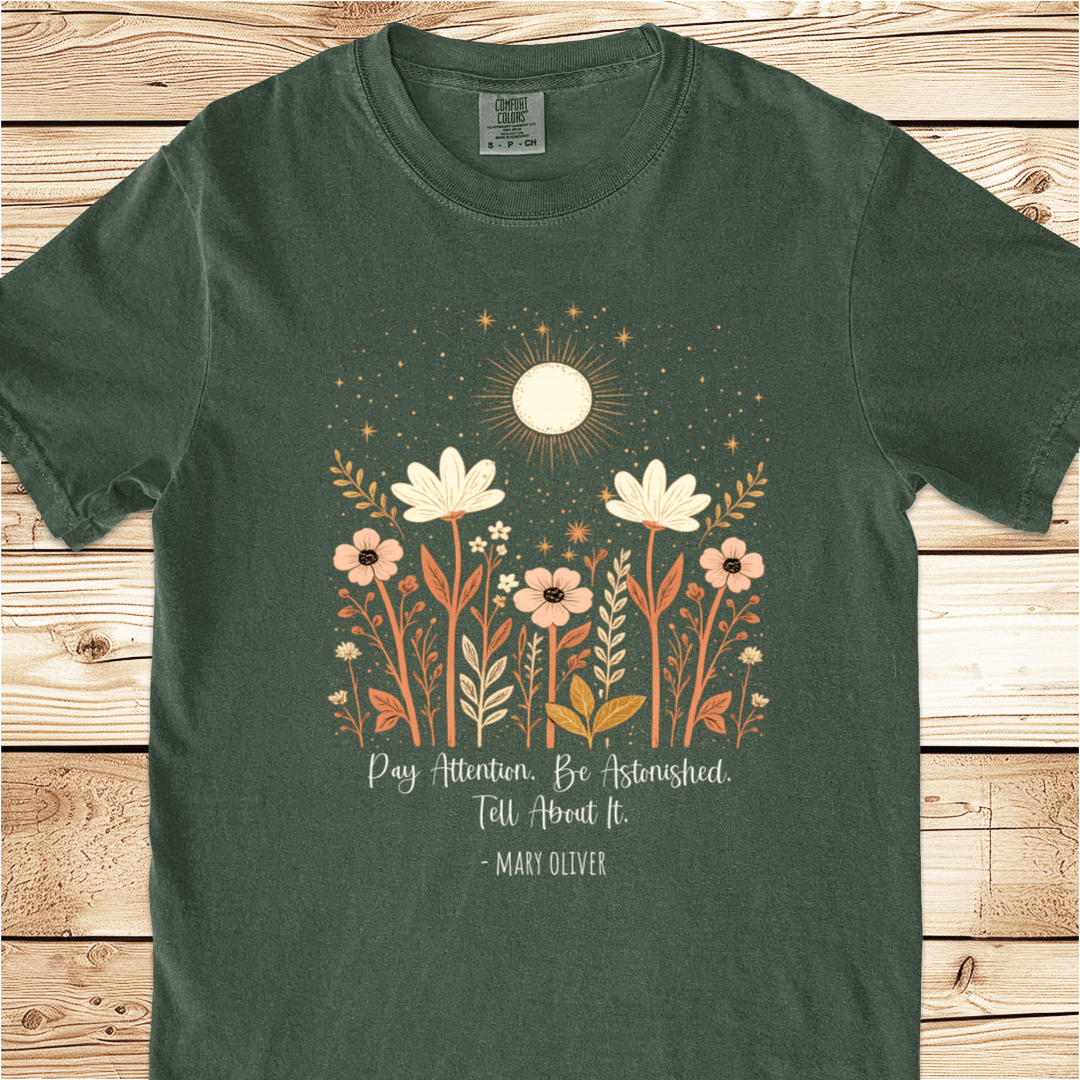 Instructions For A Life Mary Oliver Relaxed Fit Tee - Ramblin Road