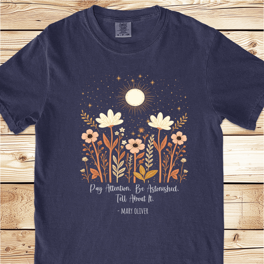 Instructions For A Life Mary Oliver Relaxed Fit Tee - Ramblin Road
