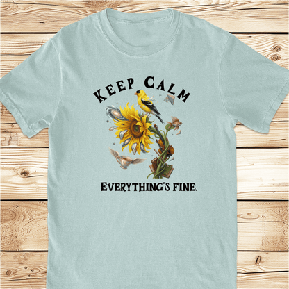 Keep Calm Everthngs Fine Relaxed Fit Tee - Ramblin Road