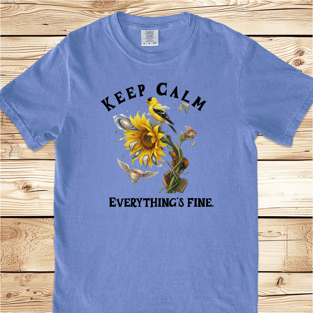 Keep Calm Everthngs Fine Relaxed Fit Tee - Ramblin Road