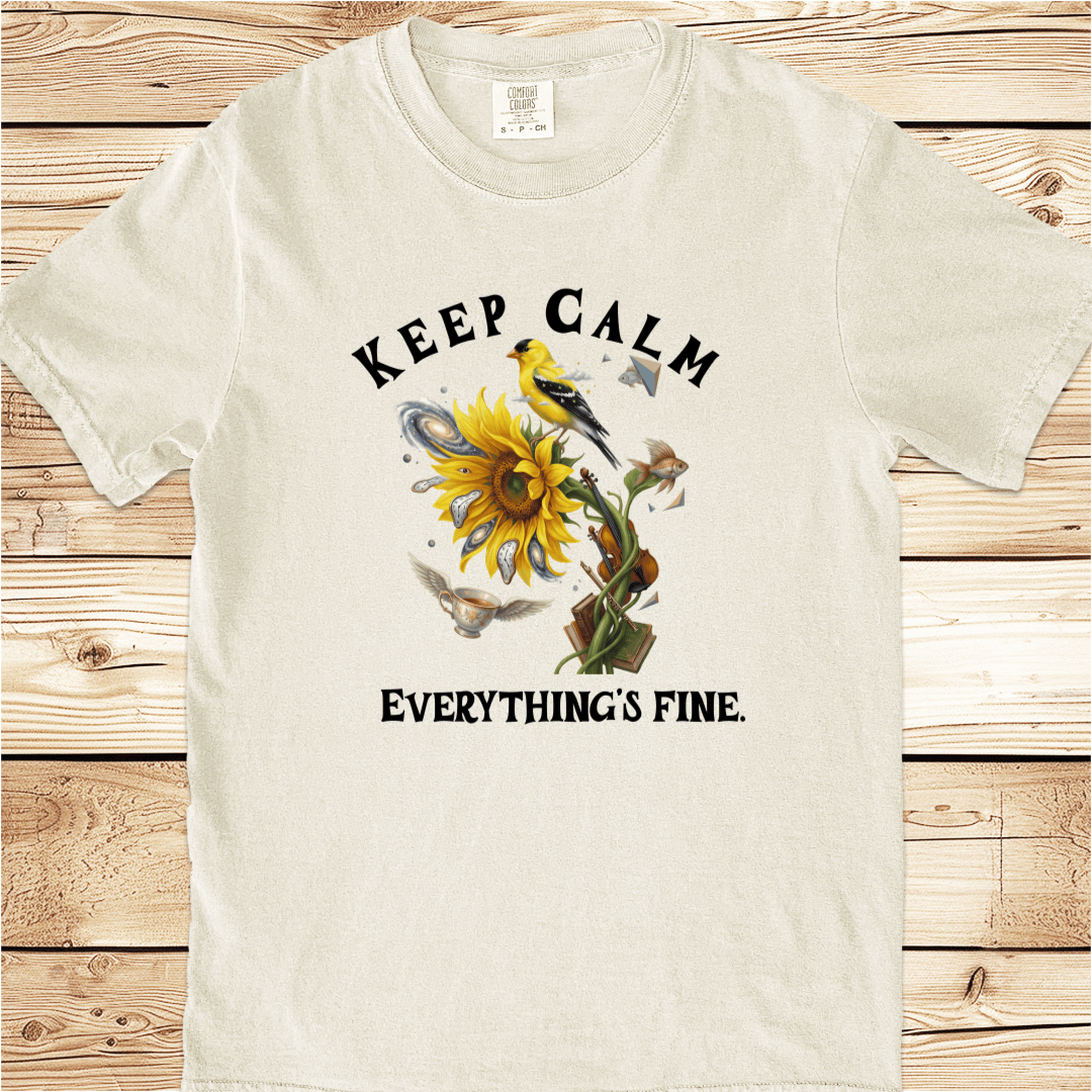 Keep Calm Everthngs Fine Relaxed Fit Tee - Ramblin Road