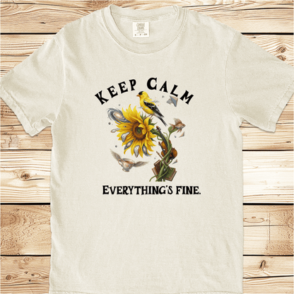 Keep Calm Everthngs Fine Relaxed Fit Tee - Ramblin Road