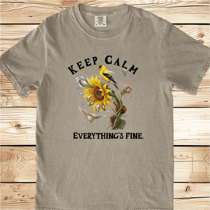 Keep Calm Everthngs Fine Relaxed Fit Tee - Ramblin Road