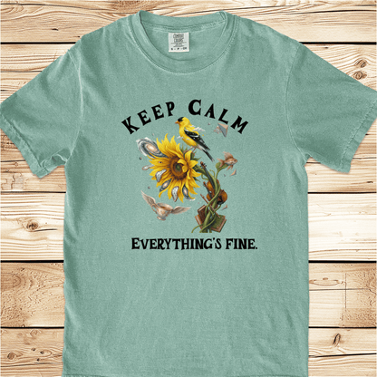 Keep Calm Everthngs Fine Relaxed Fit Tee - Ramblin Road