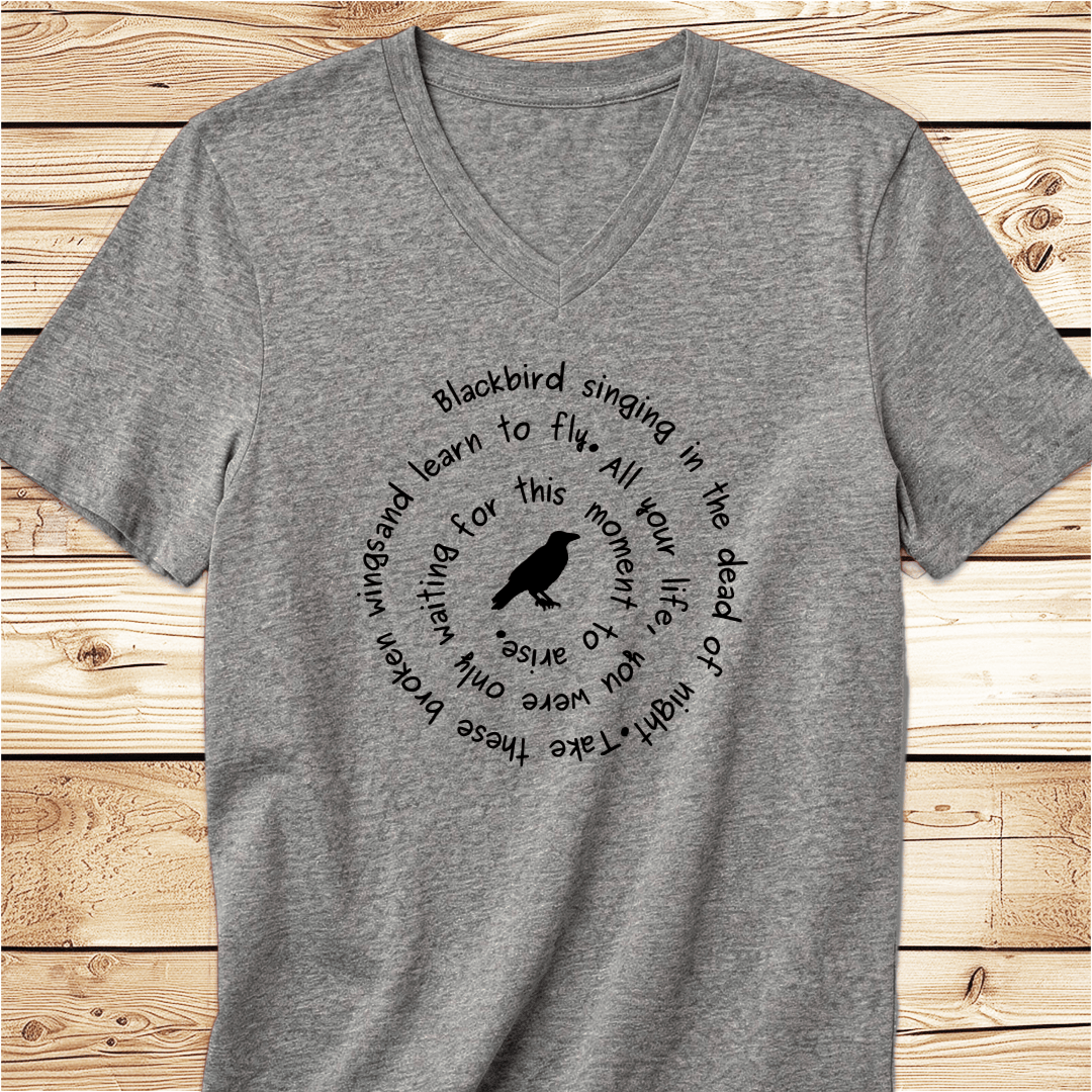 Blackbird Singing Unisex V-Neck - Ramblin Road
