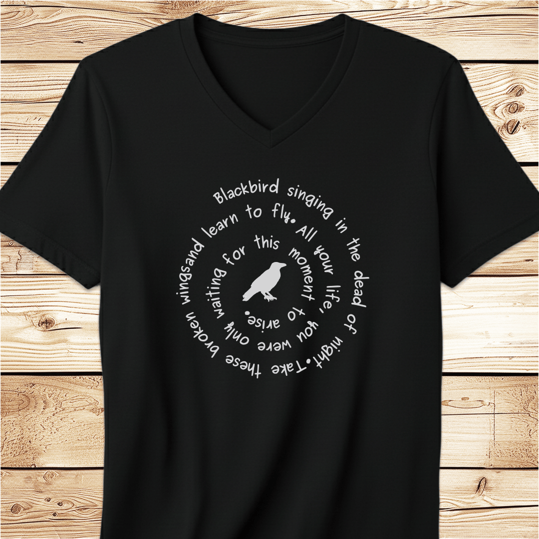 Blackbird Singing Unisex V-Neck - Ramblin Road