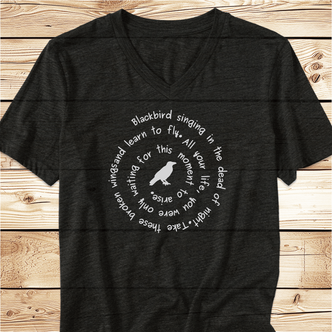 Blackbird Singing Unisex V-Neck - Ramblin Road