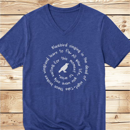 Blackbird Singing Unisex V-Neck - Ramblin Road
