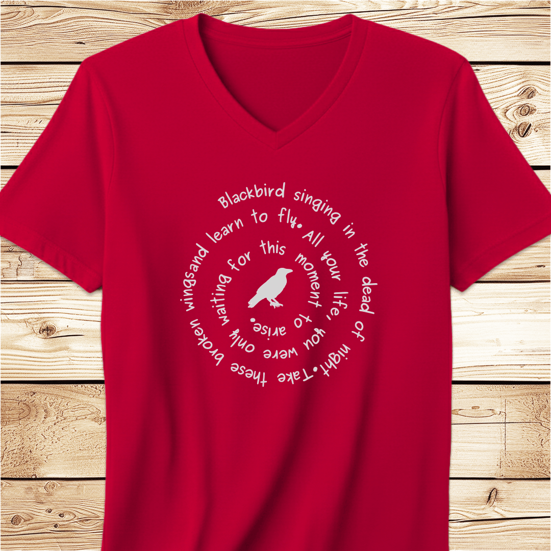 Blackbird Singing Unisex V-Neck - Ramblin Road