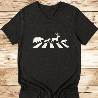 Abbey Road In The Forest Unisex V-Neck - Ramblin Road