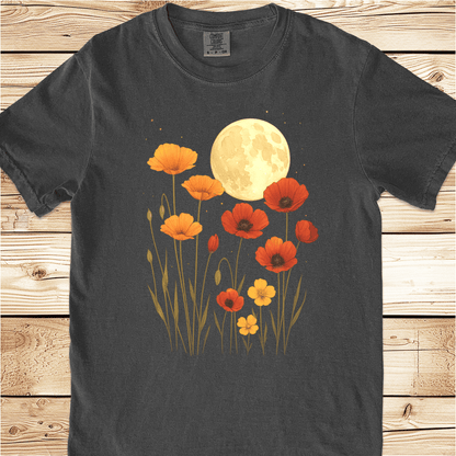 Poppies In The Moonlight Relaxed Fit Tee - Ramblin Road