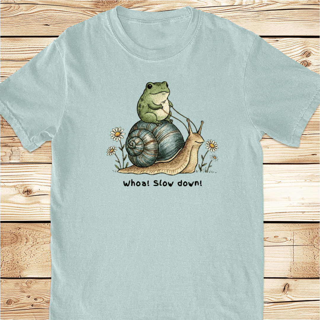 Too Fast For Me Frog and Snail Relaxed Fit Tee - Ramblin Road