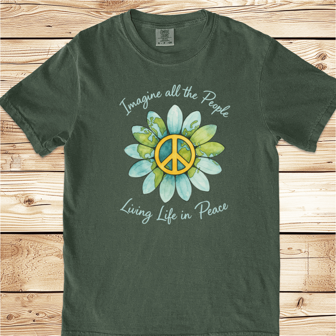 Imagine All The People Relaxed Fit Tee - Ramblin Road