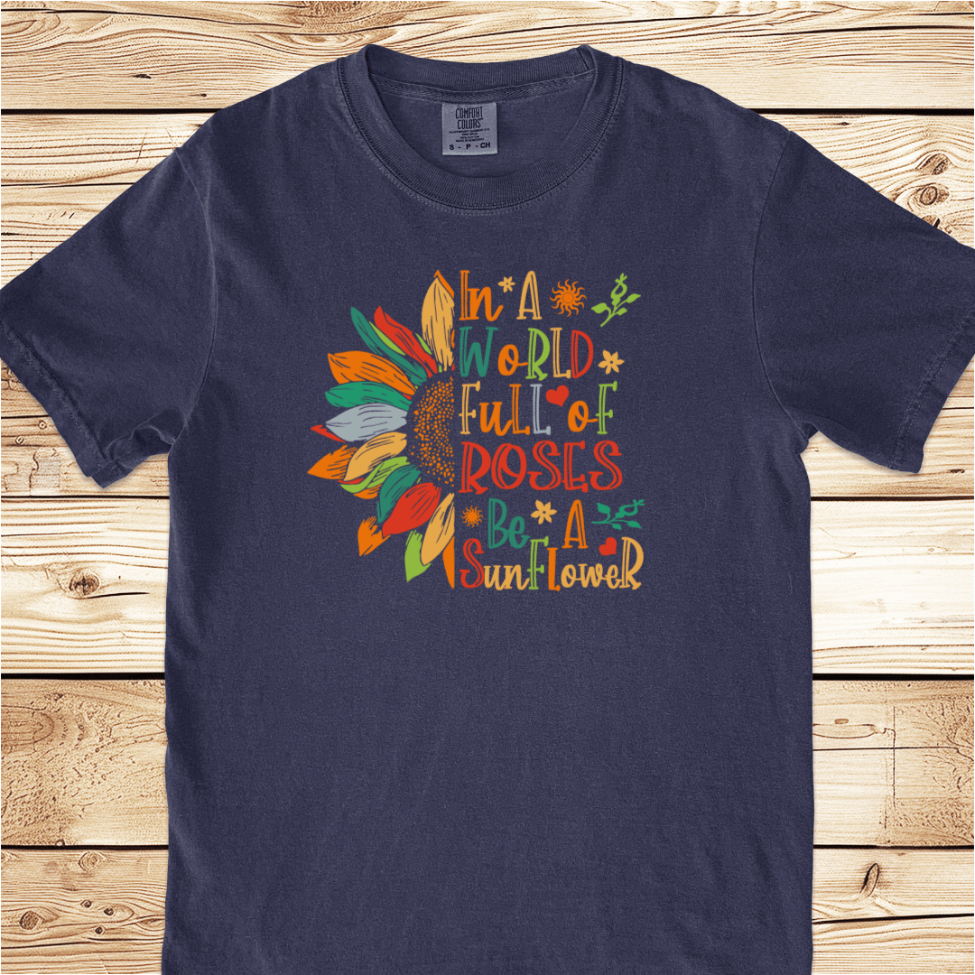 Be A Sunflower Relaxed Fit Tee - Ramblin Road
