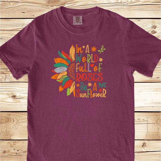 Be A Sunflower Relaxed Fit Tee - Ramblin Road