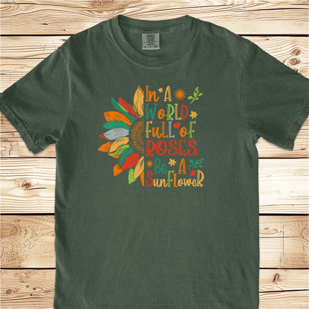 Be A Sunflower Relaxed Fit Tee - Ramblin Road