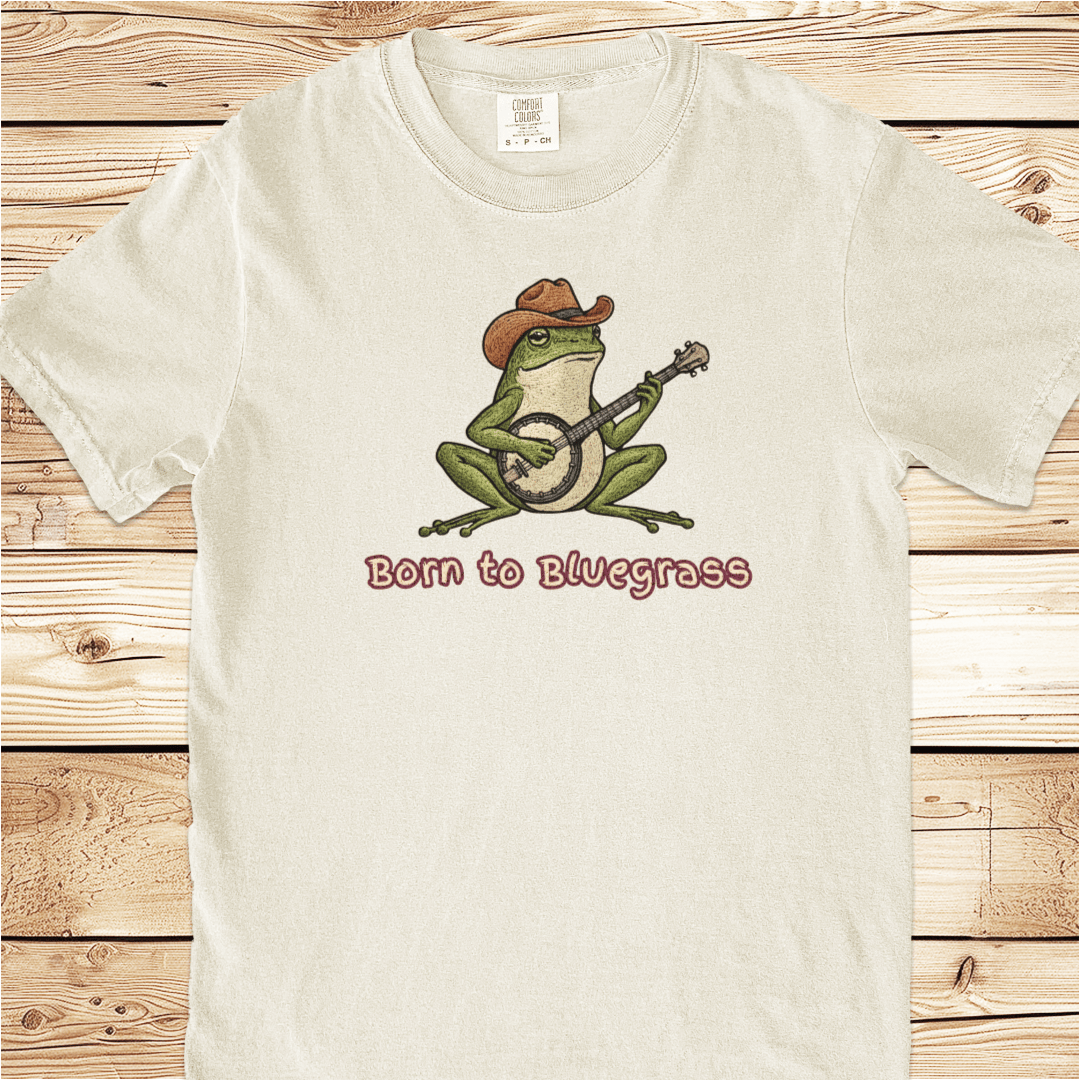 Bluegrass Frog and Banjo Relaxed Fit Tee - Ramblin Road