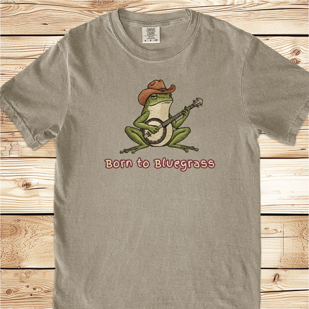 Bluegrass Frog and Banjo Relaxed Fit Tee - Ramblin Road
