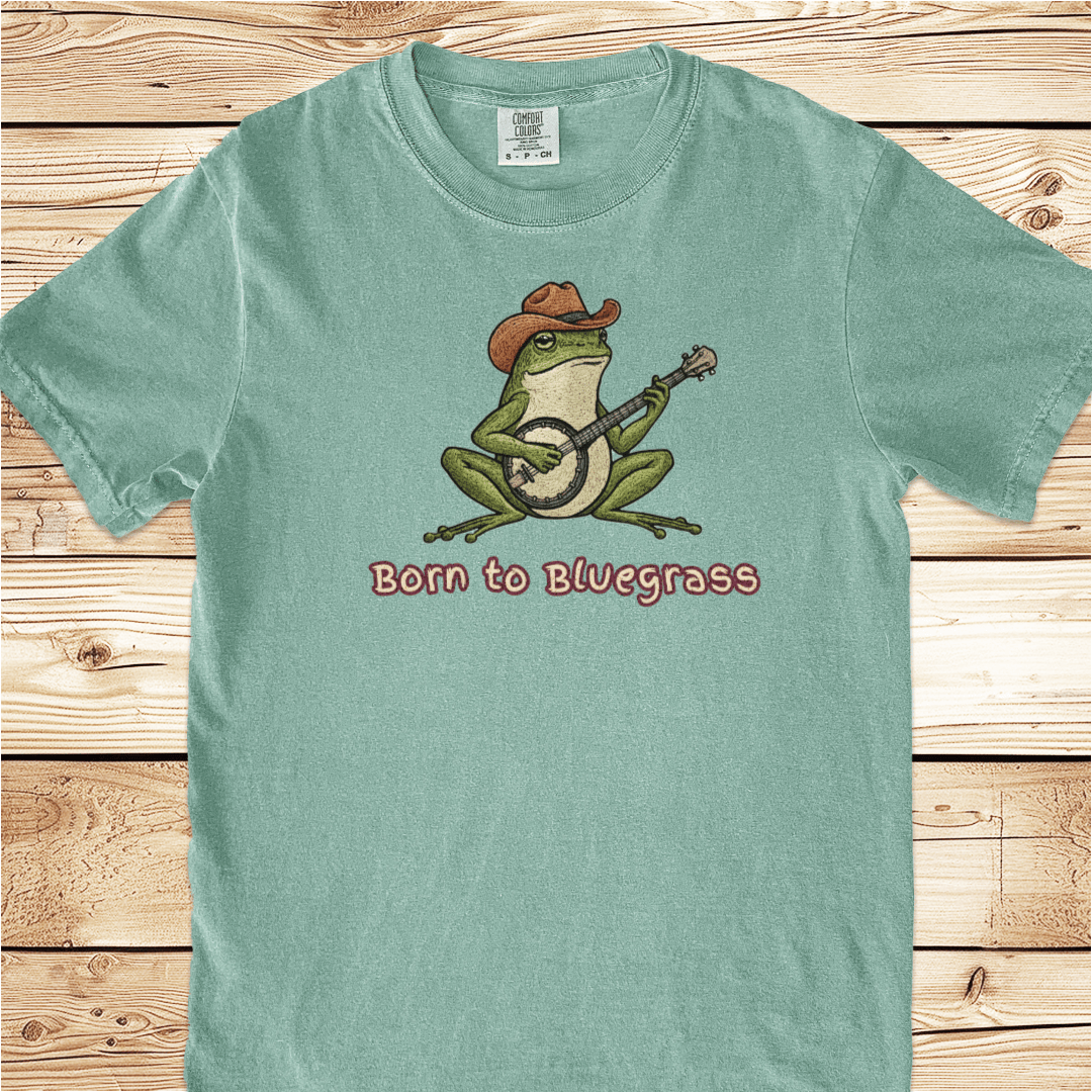 Bluegrass Frog and Banjo Relaxed Fit Tee - Ramblin Road