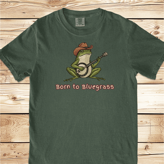 Bluegrass Frog and Banjo Relaxed Fit Tee - Ramblin Road