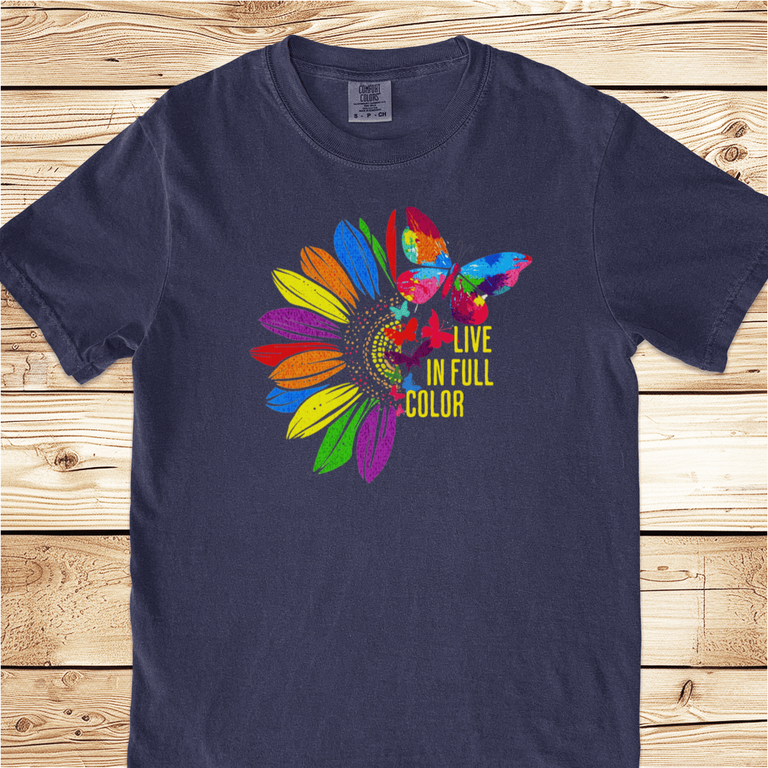 Live In Full Color Relaxed Fit Tee - Ramblin Road