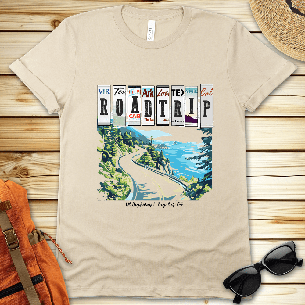 Road Trip License Plate Tshirt