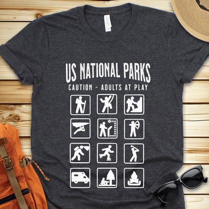 National Parks Adults At Play Tshirt