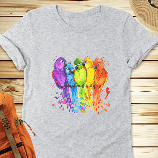 Colorful Birds Tshirt