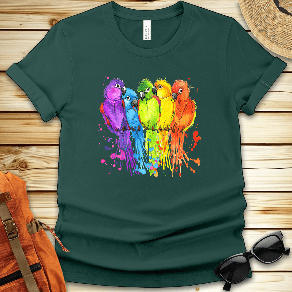 Colorful Birds Tshirt