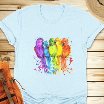 Colorful Birds Tshirt