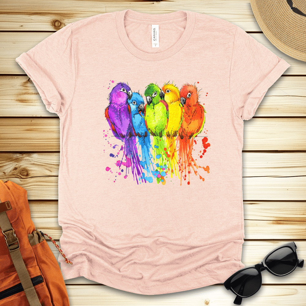 Colorful Birds Tshirt