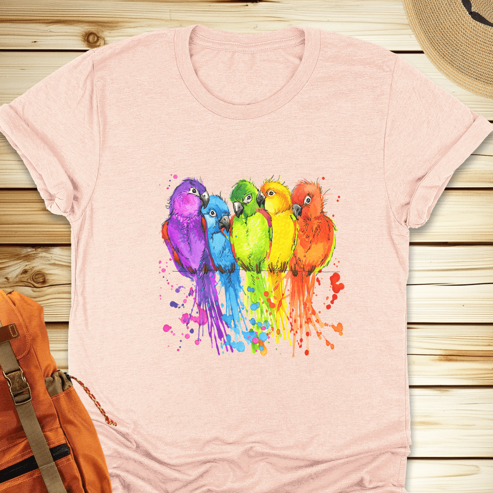 Colorful Birds Tshirt