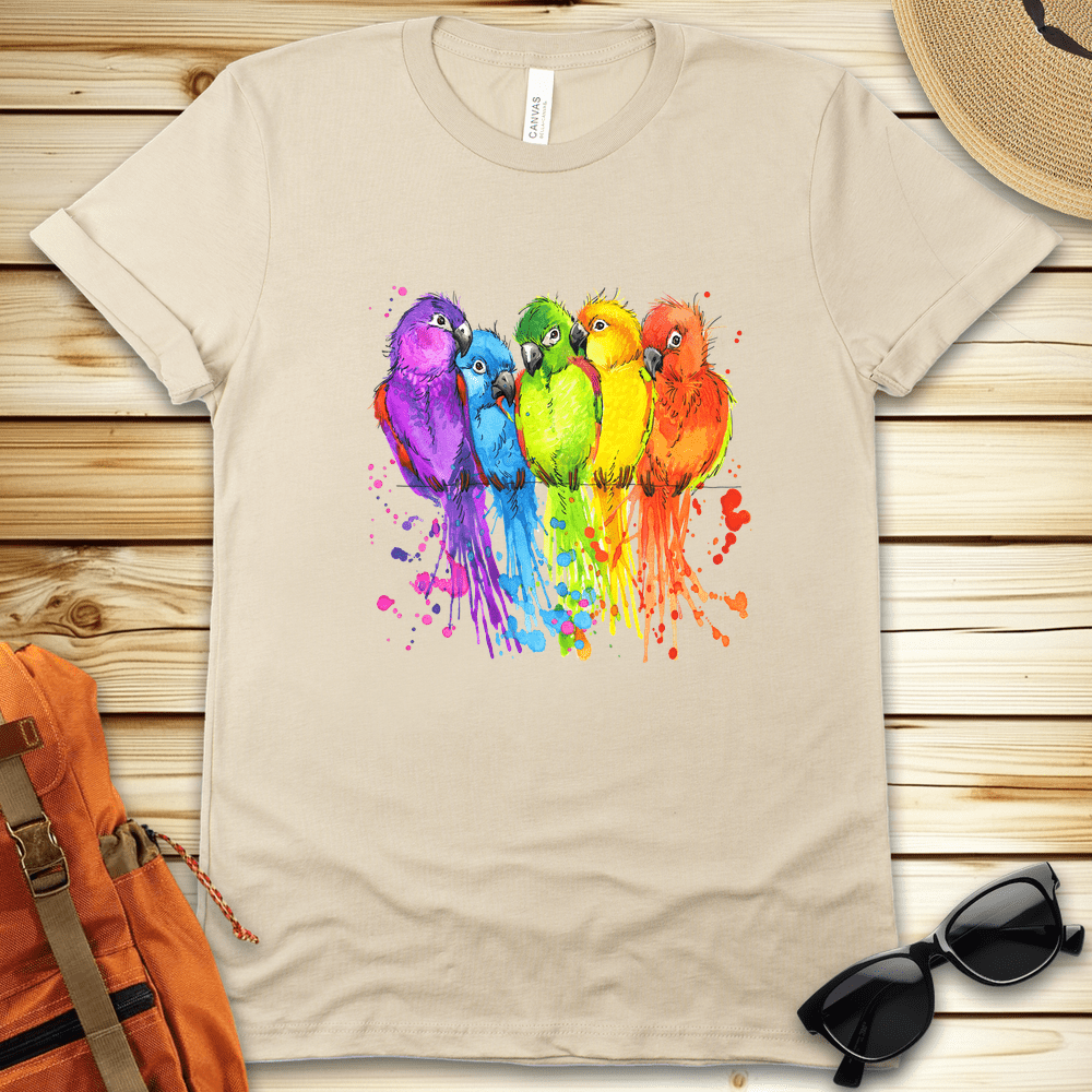 Colorful Birds Tshirt