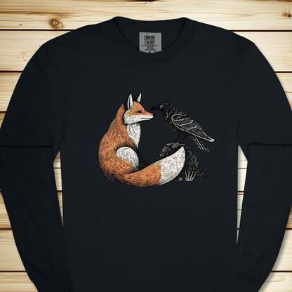 Fox And Crow Long Sleeve Tshirt