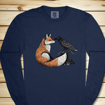 Fox And Crow Long Sleeve Tshirt